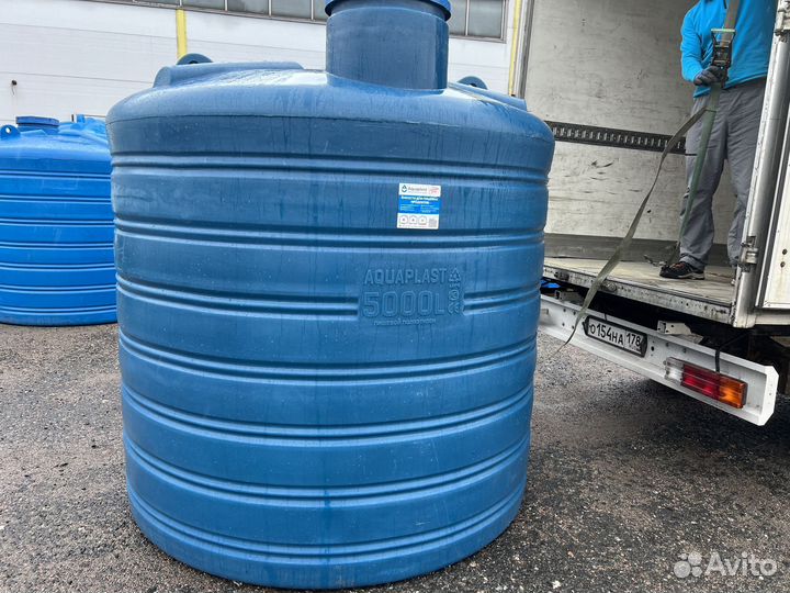 Емкость пластиковая 5 м3 для сыпучих продуктов (ве