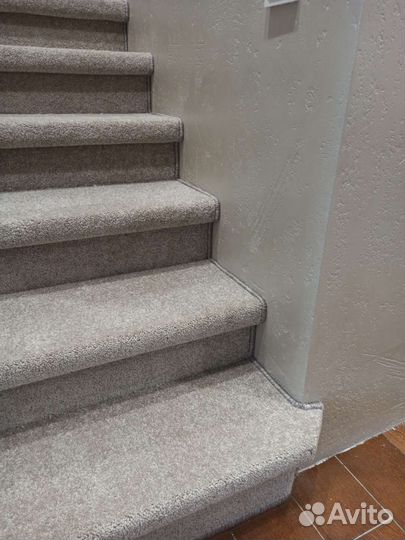 Укладка коврового покрытия, оверлок, перила