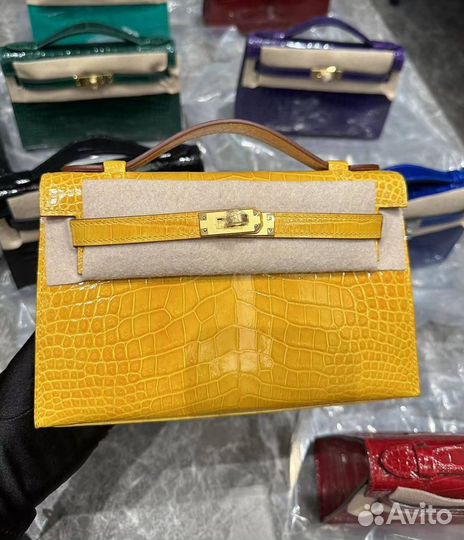 Сумка Hermes Kelly Pochette Croco