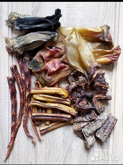 Сушеные лакомства для собак