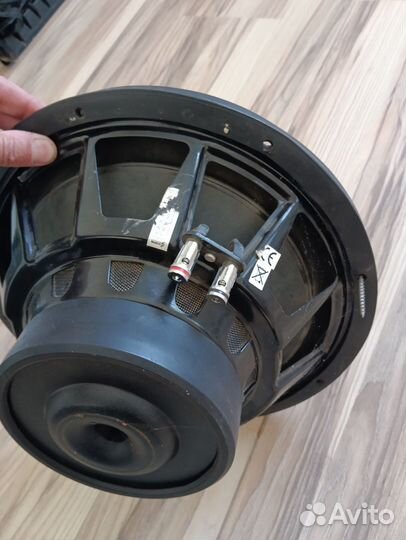 Усилитель с кабелями и сабвуфер без каробки