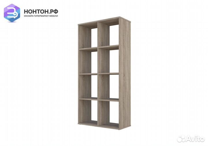 Стеллаж кубический Polini home Smart 8 секций дуб