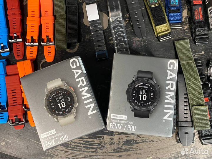 Watch Garmin Fenix 7 Pro Carbon Gray/Fog Gray Спб