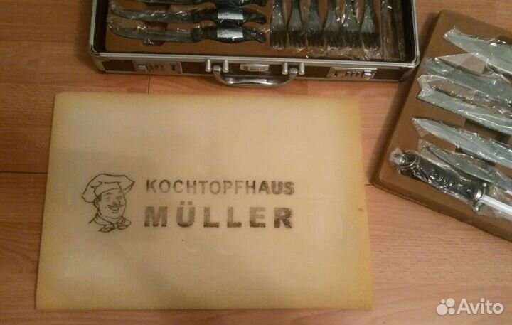 Набор рабочих ножей для барбекю в кейсе