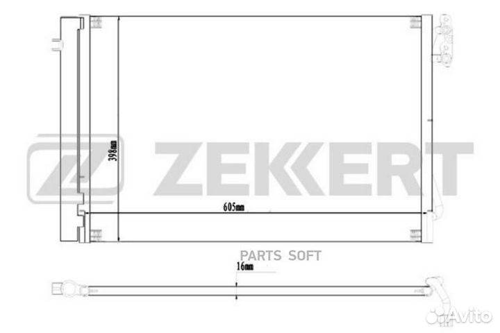 Радиатор кондиционера BMW 1 (E81, E82, E87, E88) 0