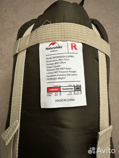 Новый спальный мешок Naturehike