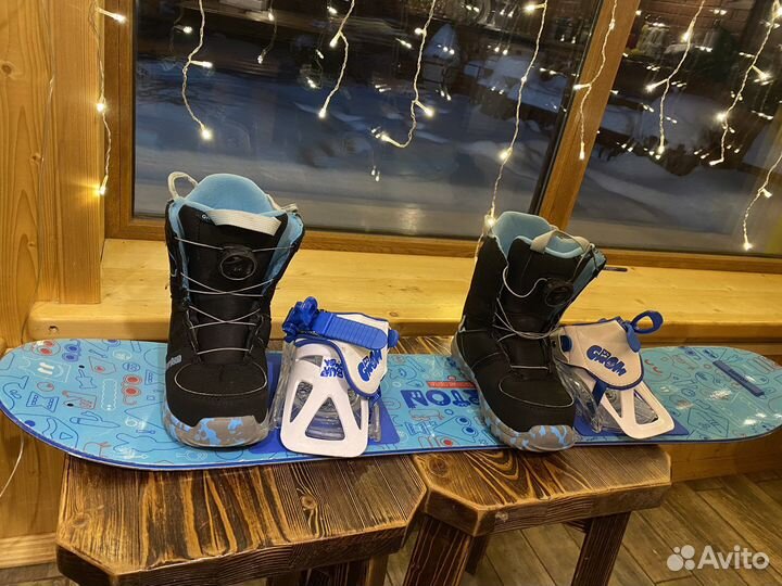 Комплект сноуборд Burton after school + ботинки