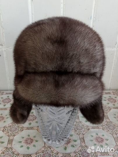 Норковая шапка-ушанка