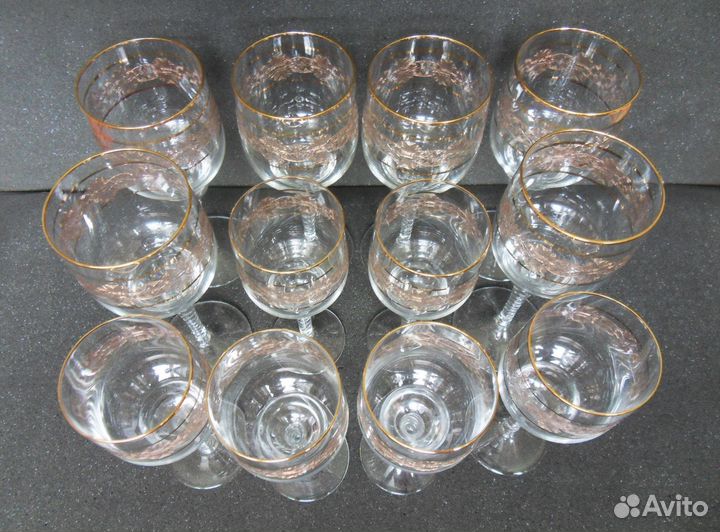 Бокалы и фужеры, чешское стекло