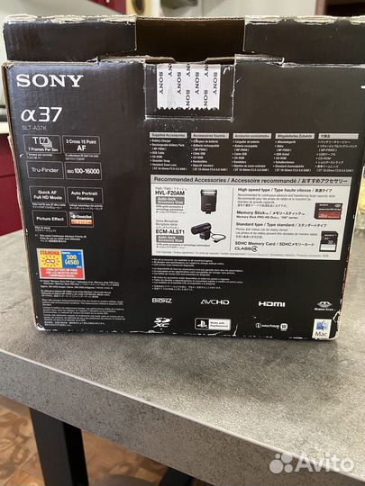 Фотоаппарат sony a37 SLT-A37K