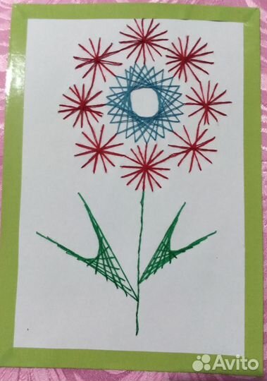 Открытка в технике изонить