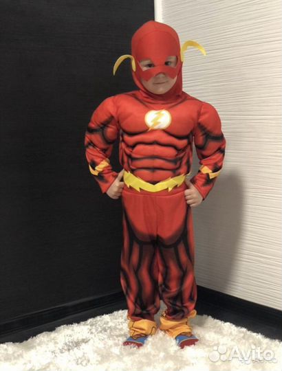 Карнавальный костюм супергероя Флэш Flash