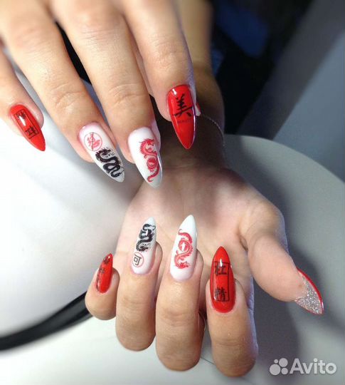 Маникюр, наращивание, укрепление, шеллак