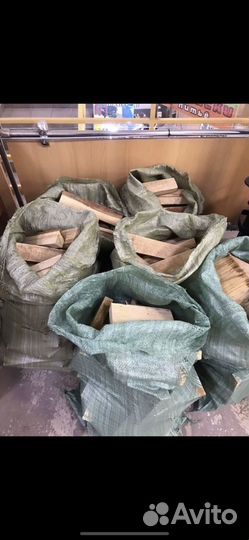 Дрова дубовые в мешках