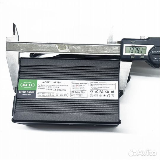 Зарядка для электровелосипеда 52V(58.8) /3A CC-CV