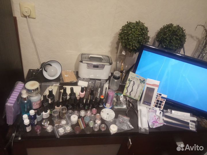 Гель лаки, уз мойка, аппарат, лампа