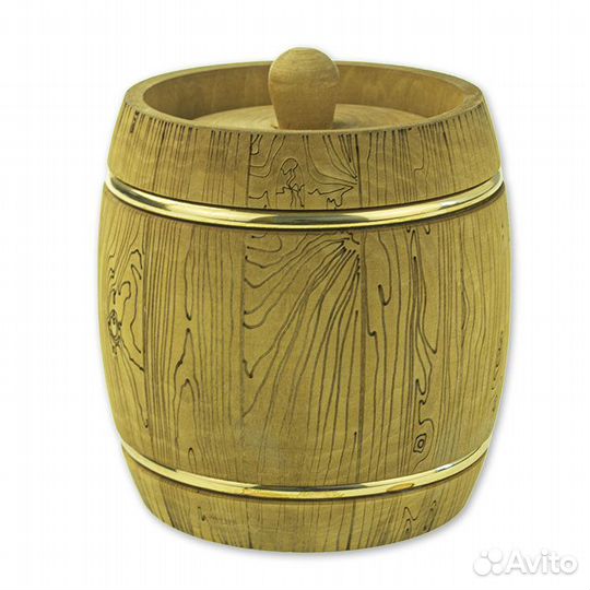 Бочка медовая Бондарь 1 кг (липа, темная, крышка-ш