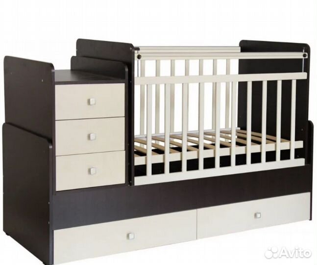 Кроватка трансформер с маятником