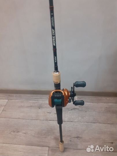 Кастинговый спиннинг с катушкой shimano