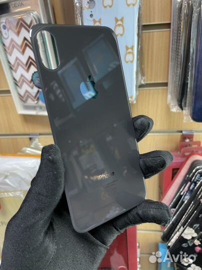 Задняя крышка на iPhone Xs Черная
