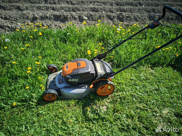 Газонокосилка аккумуляторная worx WG751E