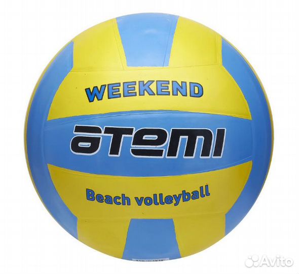 Мяч волейбольный atemi weekend, резина, желто-голу