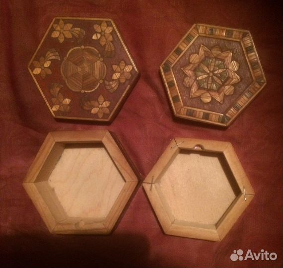 Шкатулка деревянная старинная