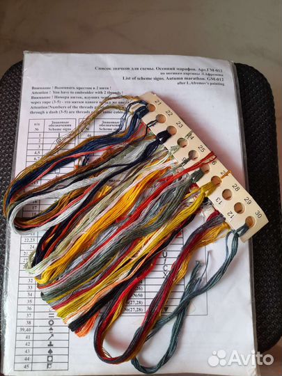 Остатки набора для вышивания