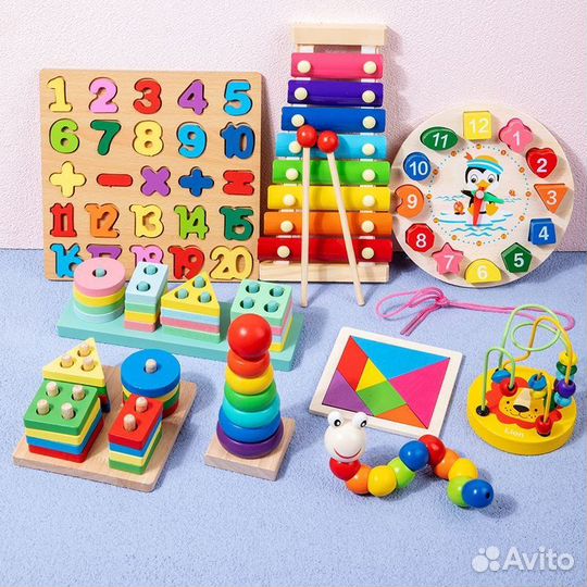 Развивающие игрушки монтессори