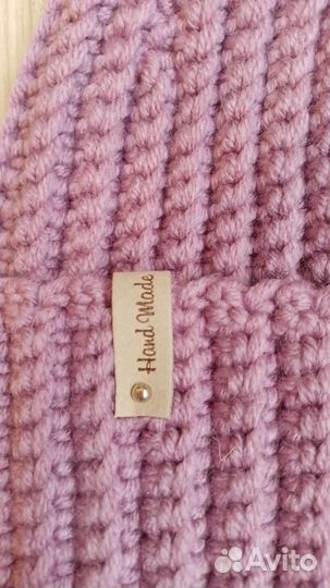 Шапка женская вязаная ручная работа