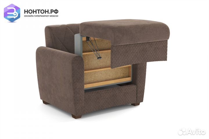 Кресло пантограф Эдвин коричневое