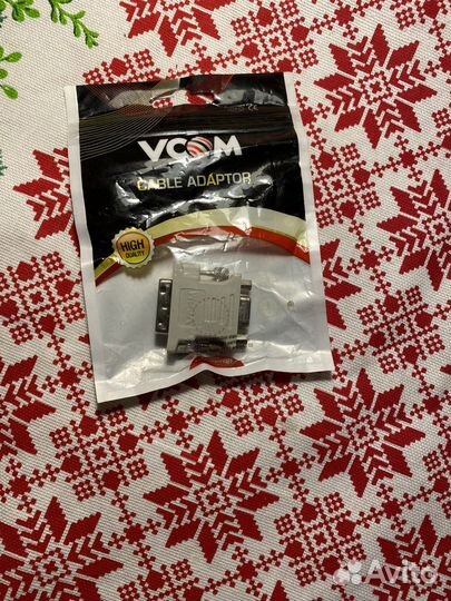 Переходник vcom DVI-I - svga