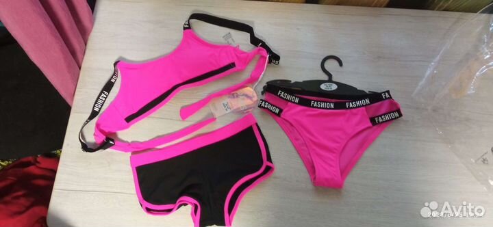 Купальник для девочки тройка