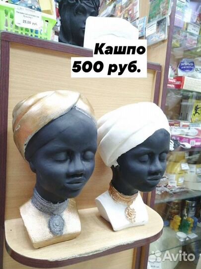 Головы из гипса