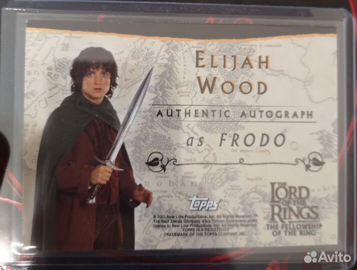 Властелин колец автограф Элайджа Вуд