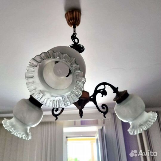 Светильник подвесной люстра винтаж