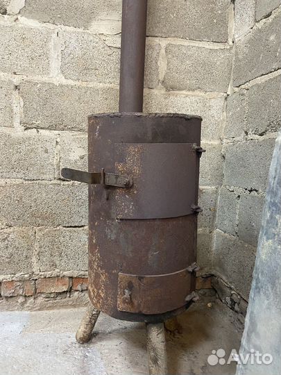 Печь буржуйка с трубой