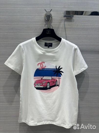 Футболка с принтом Chanel