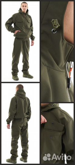 Костюм taygerr Кречет дюспо-флис, хаки, р.44-46/17