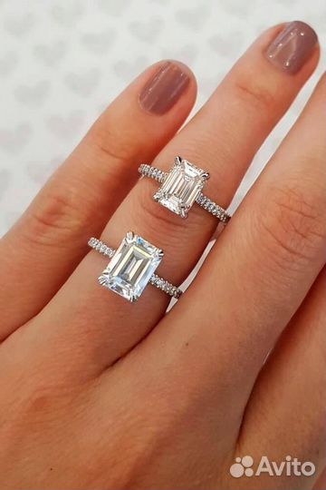 Бриллиантовое кольцо изумруд 1.47 карат