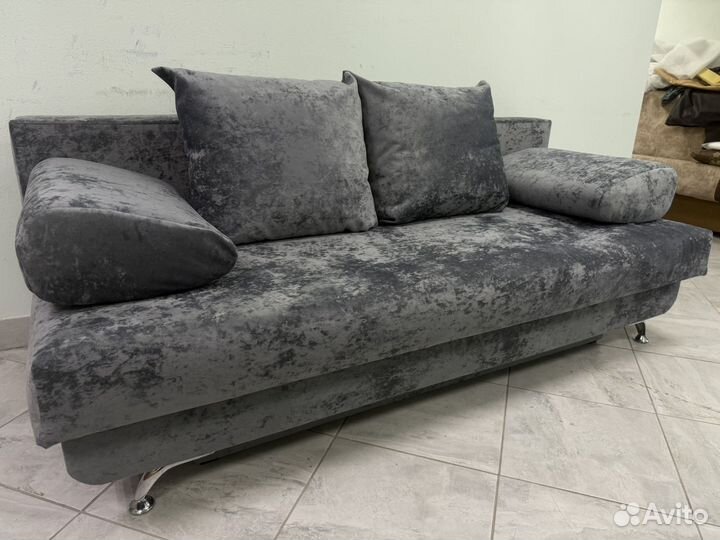 Диван кровать прямой как новый серый