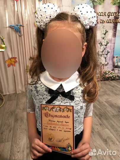 Платье для девочки школьное