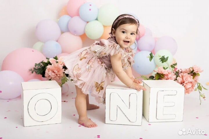 Фотосессия на годик ребёнка, smash cake - крушение