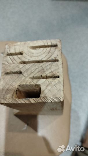 Подставка для ножей, деревянная