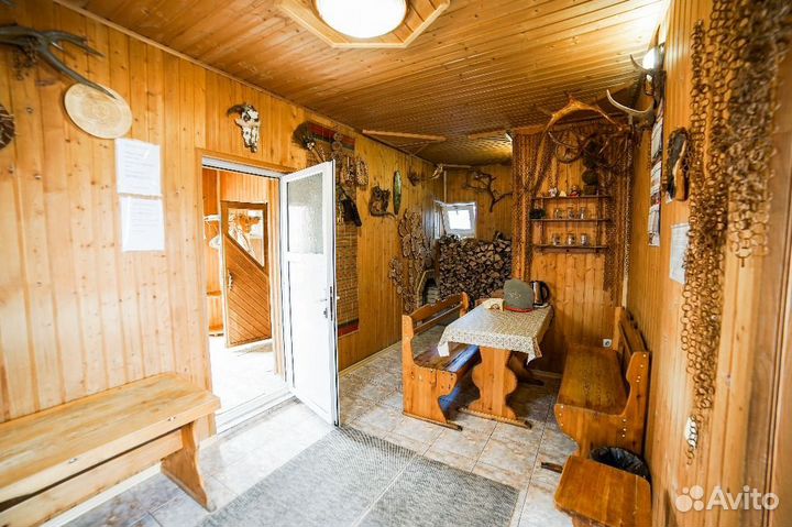 Русская баня на дровах с бассейном