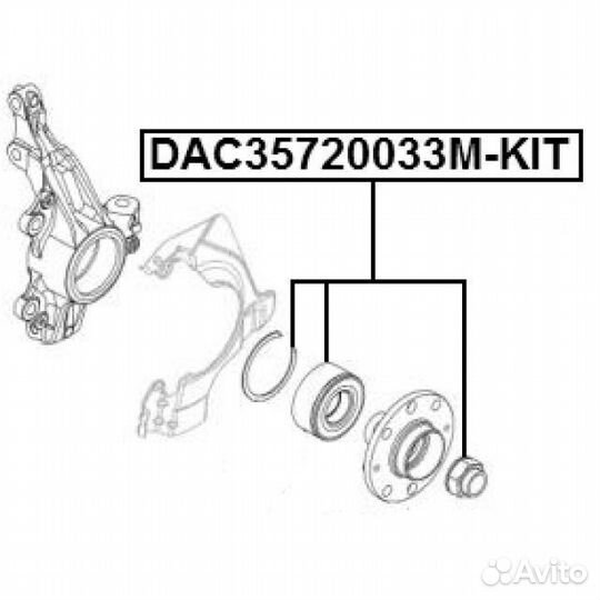 К-кт подшипника ступ. пер. opel corsa d 1.0 16v/1