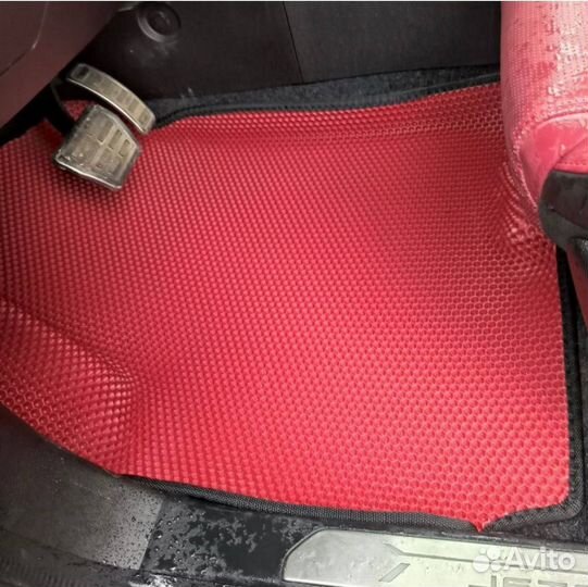 Коврики EVA 3Д на Джетур Х70 черный+черный