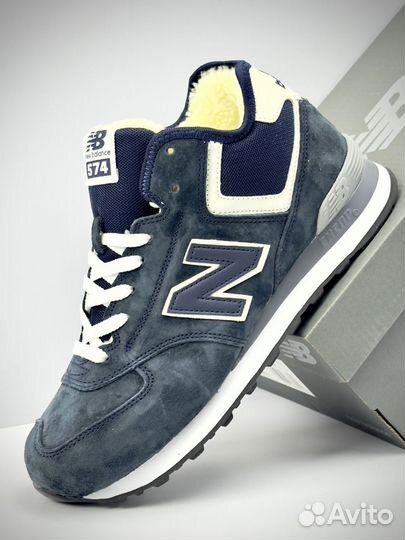 Кроссовки new balance 574 высокие зимние с мехом