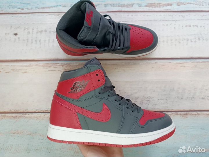 Кроссовки Nike Air Jordan 1 Зима мех