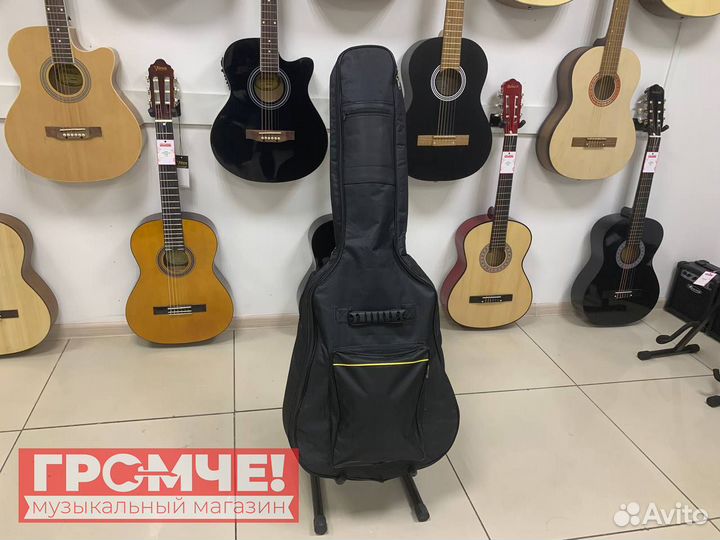 Чехол для гитары утепленный с 2 карманами